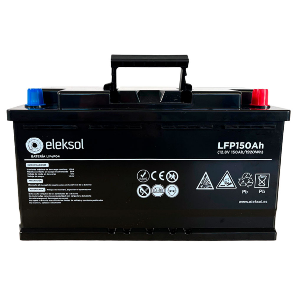 Bateria eleksol 150ah litio3 600x600 - Batería de Litio Eleksol LiFePO4 150Ah Bluetooth y BMS