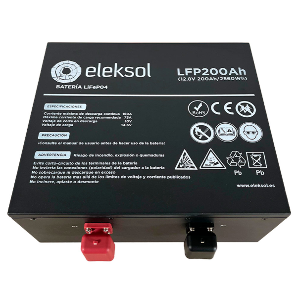 Bateria eleksol 200ah litio 600x600 - Batería Eleksol de Litio LiFePO4 200Ah Bajo Asiento Bluetooth y BMS